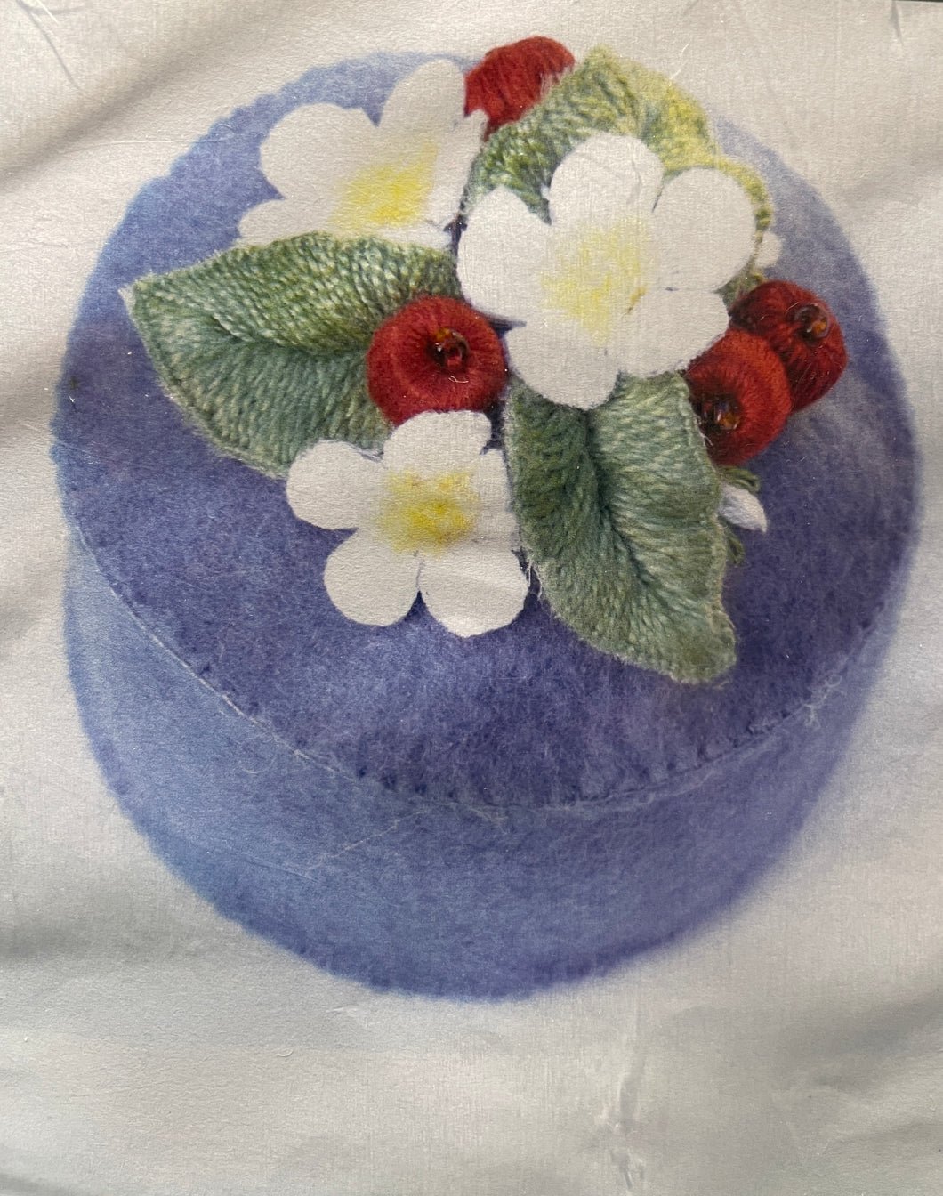 Berry & flowers pincushion