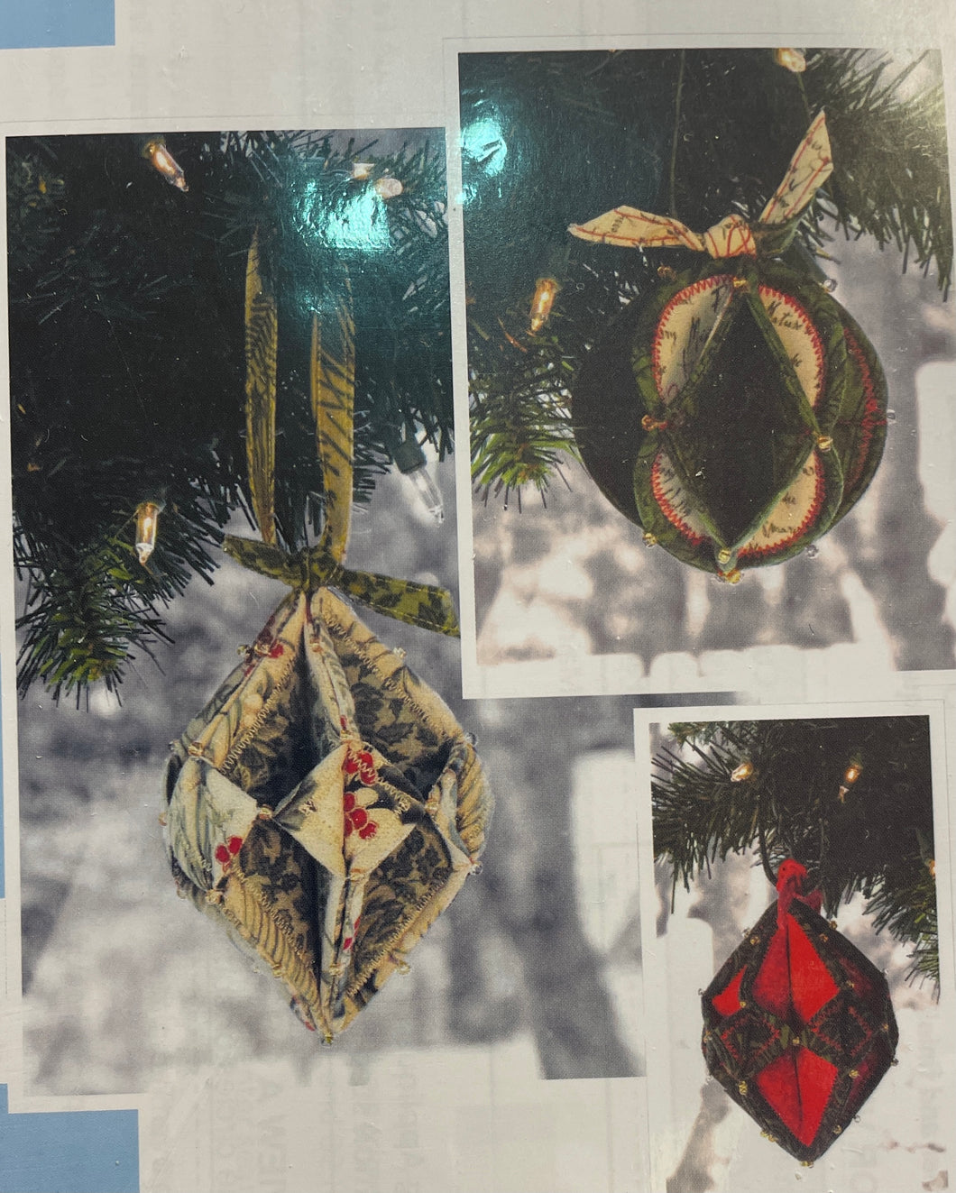 Fold'n stitch holiday ornaments