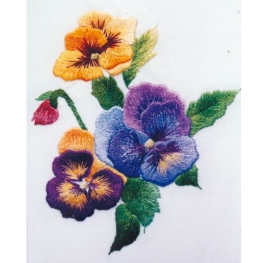 Sprig of pansies - Roseworks